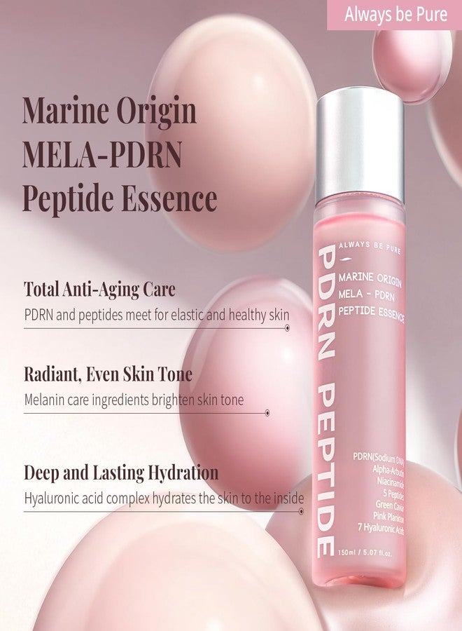 كن دائما نقيا Always Be Pure Marine Origin Mela-PDRN Peptide Essence, Skin Renew Serum with Salmon DNA, Niacinamide for Gloning Skin, Korean Skincare, 150ml/5.07 floz. - Image 2